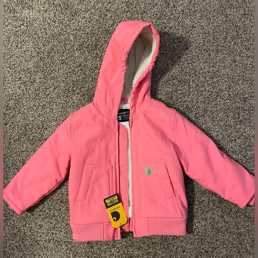 Carhartt jacket pink baby toddler